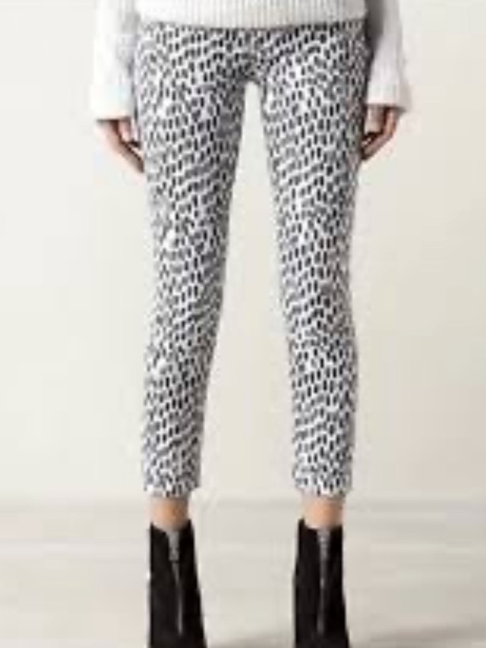 Mother Denim High Waisted Looker Crop Animal Cheetah Print 26